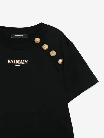 Balmain Logo-print T-shirt In Black