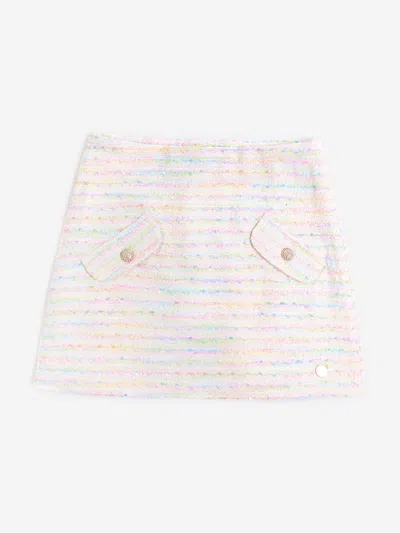 Bcbg Girls Tweed Pencil Skirt In Blue