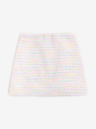 Bcbg Girls Tweed Pencil Skirt In Blue