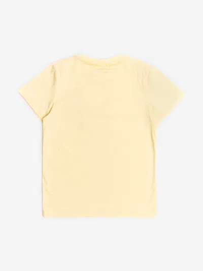 Bcbg Girls Diamante Logo 3d Flowers T-shirt In Yellow
