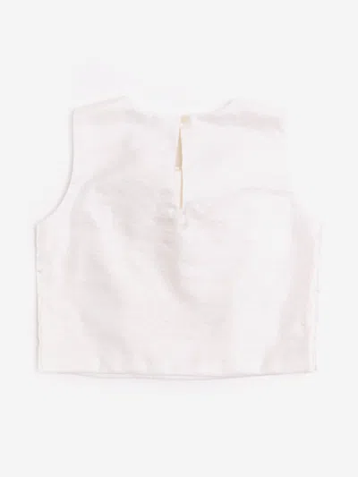 Bcbg Girls Bow Blouse In Ivory