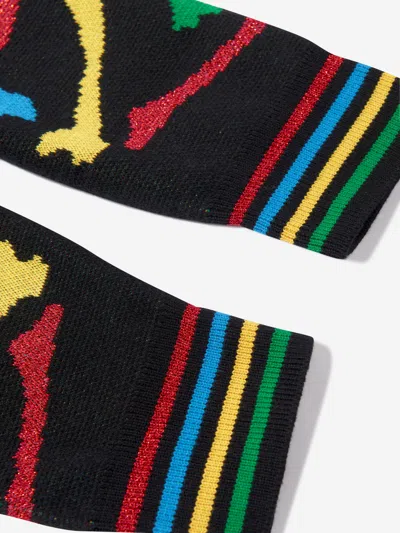 Amiri Kids Bones Stacked Joggers In Black