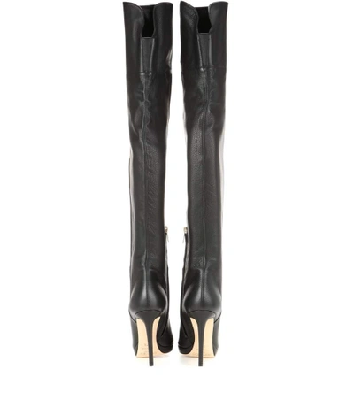 Shop Jimmy Choo Hayley 100 Over-the-knee Leather Boots
