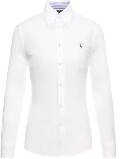 Polo Ralph Lauren Classic Long Sleeves Button Front Shirt Clothing In White
