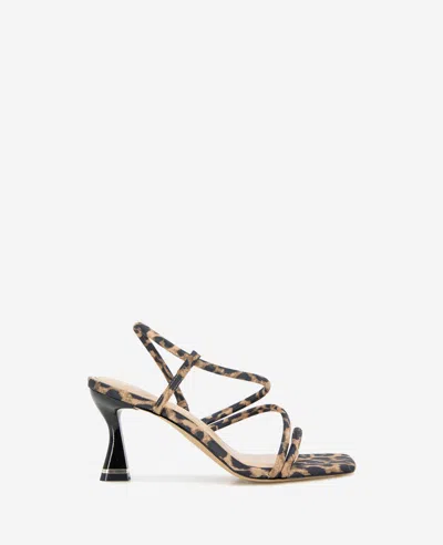 Kenneth Cole Dreama Leopard Print Strappy Heel Sandal