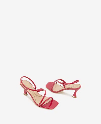 Kenneth Cole Dreama Patent Strappy Heel Sandal In Red Patent