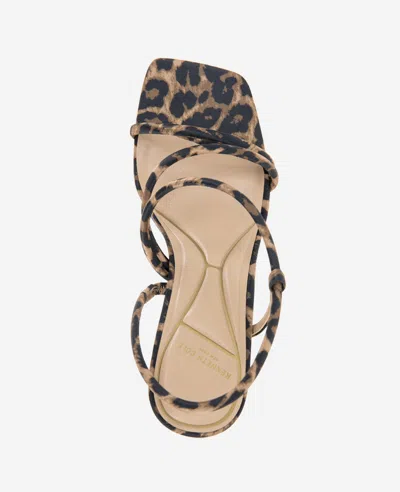 Kenneth Cole Dreama Leopard Print Strappy Heel Sandal