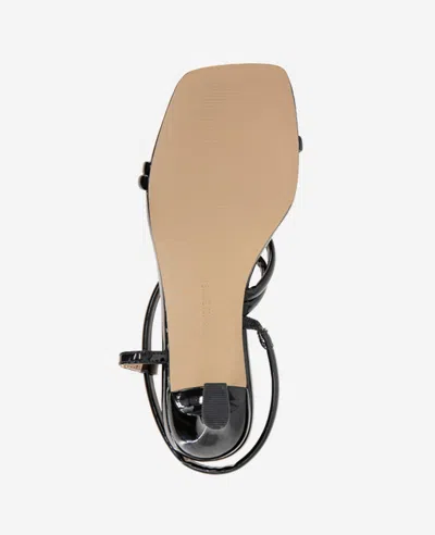 Kenneth Cole Dreama Patent Strappy Heel Sandal In Black Patent