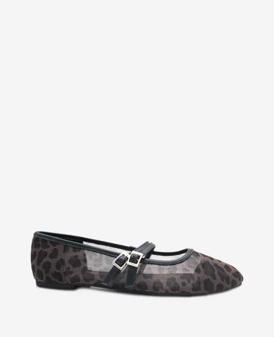 Kenneth Cole Mackenzie Leopard Print Mesh Mary Jane In Leopard Mesh