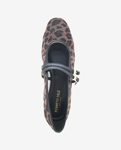 Kenneth Cole Mackenzie Leopard Print Mesh Mary Jane In Leopard Mesh