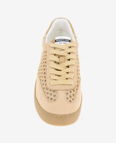Kenneth Cole Sam Raffia Mesh Sneaker In Natural Mesh