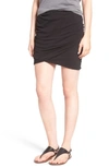 JAMES PERSE Ruched Surplice Skirt
