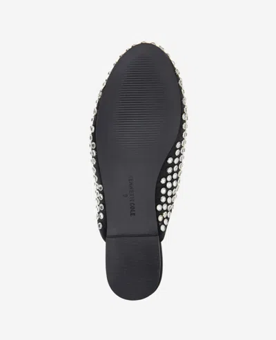 Kenneth Cole Saddie Studded Rhinestone Mule In Black