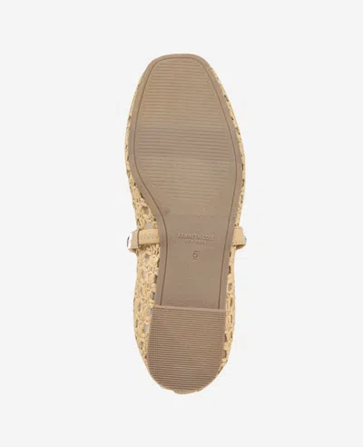 Kenneth Cole Zeta Raffia Jewel Mary Jane Flat In Natural Raffia