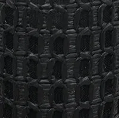Kenneth Cole Zeta Raffia Jewel Mary Jane Flat In Black Raffia