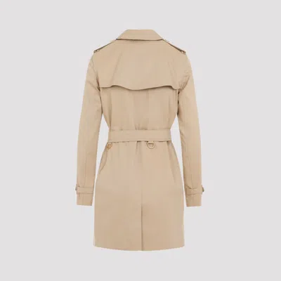 Burberry Honey Beige Trench Kensington Coat In Multicolor