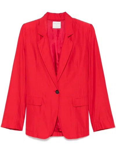Forte Forte Single-breasted Blazer Jacket In Red