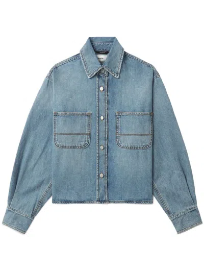 Haikure Washed Denim Jacket In Blue