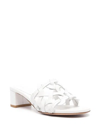 Gianvito Rossi Amalfi 45 Calf Leather Mules In White