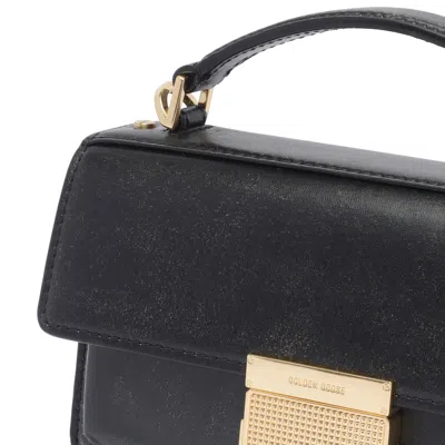 Golden Goose Calf Leather Venezia Tote Bag In Black