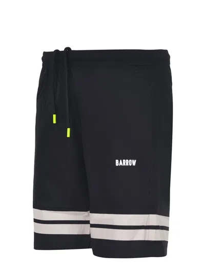 Barrow Shorts Made Of Black Cotton In Black