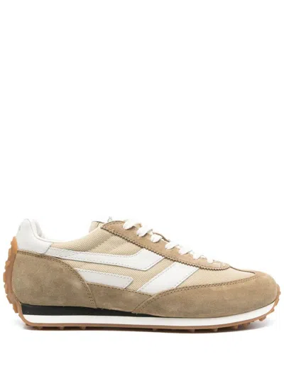 Tom Ford Round Toe Low-top Sneakers In Yellow