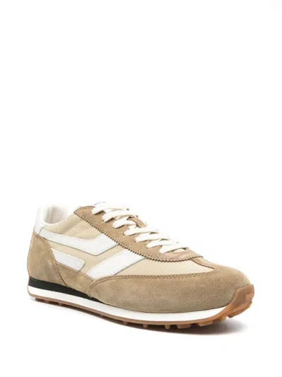 Tom Ford Round Toe Low-top Sneakers In Yellow