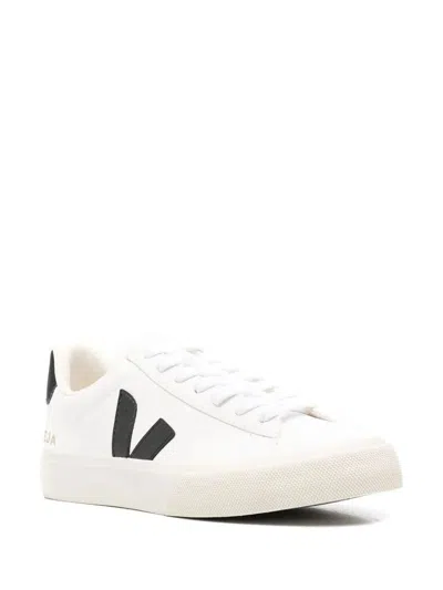 Veja Leather Sneakers Low-top Rubber Sole In White