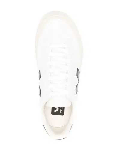 Veja Leather Sneakers Low-top Rubber Sole In White