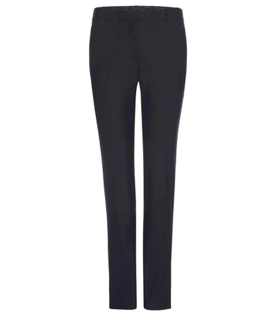 Shop The Row Franklin Stretch Wool-blend Trousers In Black