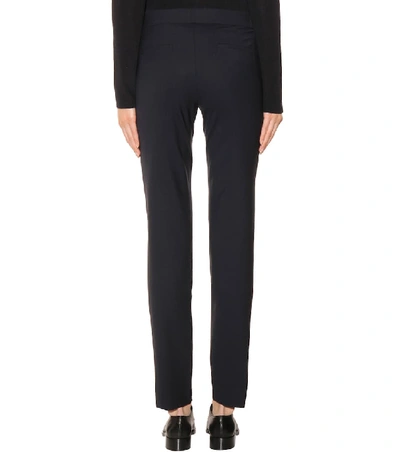 Shop The Row Franklin Stretch Wool-blend Trousers In Black