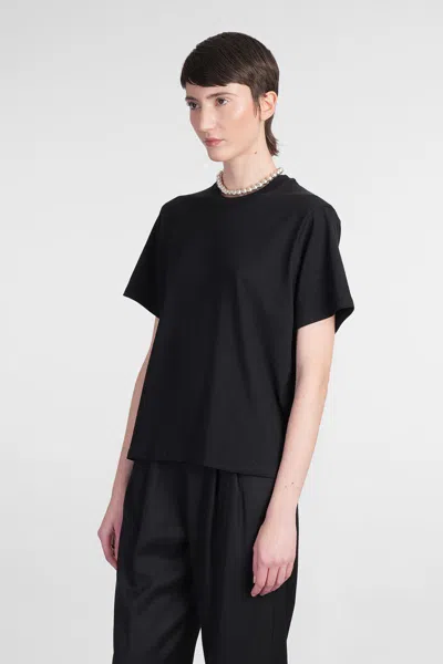 Loulou Studio Crew-neck T-shirt Black In Black