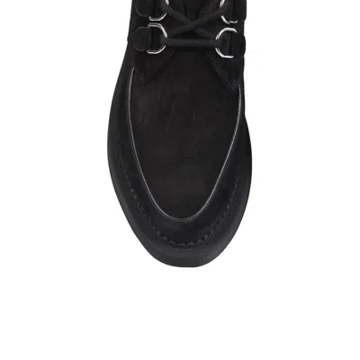 Saint Laurent Teddy Suede Derbies In Black