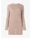VALENTINO Open Back Ribbed Cashmere Sweater