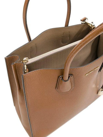 Shop Michael Michael Kors Large Mercer Tote In Brown