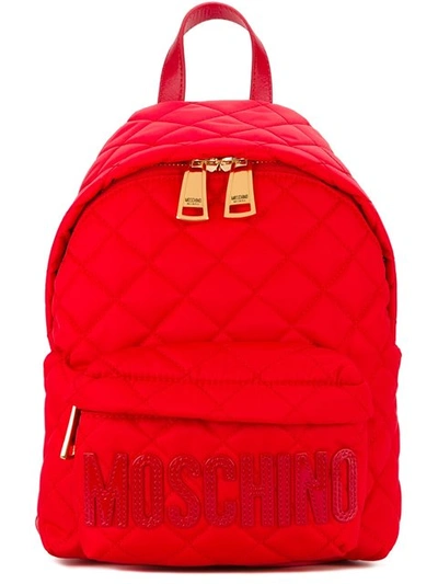 Moschino Quilted Backpack In 2115c