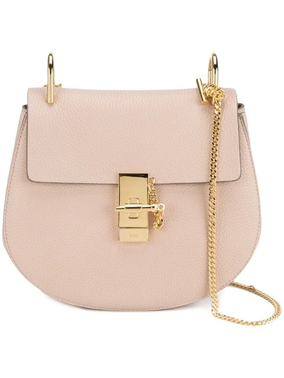 Chloé Mini Drew Shoulder Bag In Pink