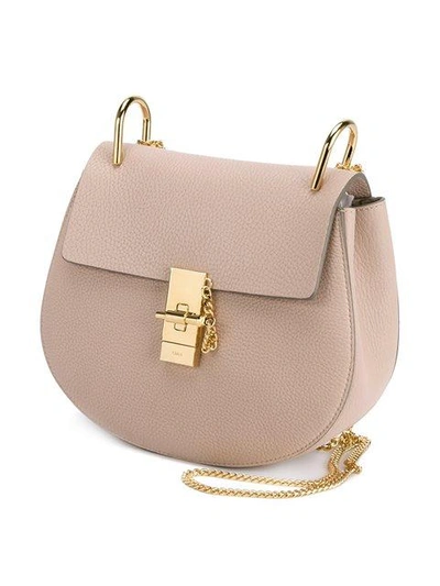 Shop Chloé Drew Shoulder Bag In Pink