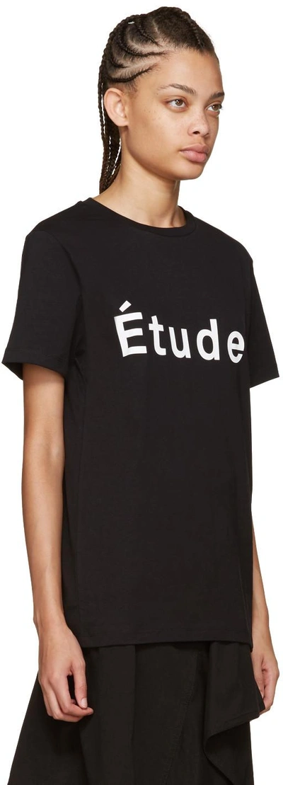 Shop Etudes Studio Black Page Logo T-shirt