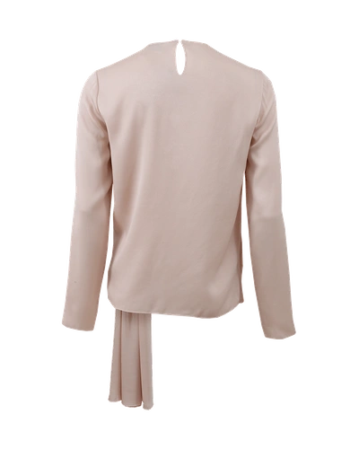 Shop Lanvin Gathered Front Blouse In Poudre