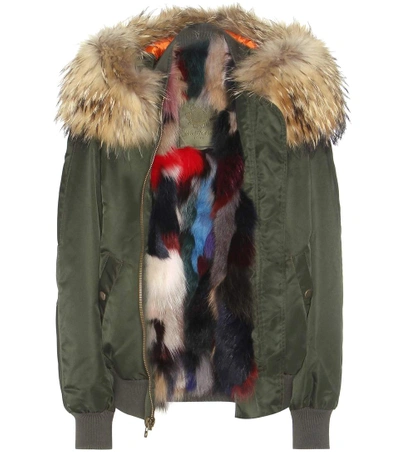 Shop Mr & Mrs Italy Fox Fur-lined Bomber Jacket In Loedoe