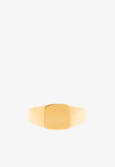 Balenciaga Maxi Signet Ring In Gold
