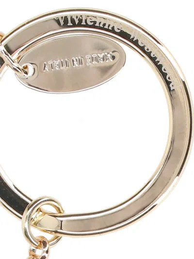 Vivienne Westwood "orb" Keyring In Gold