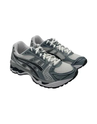 Asics 14 Mesh Panel Chunky Rubber Sole Sneakers In White