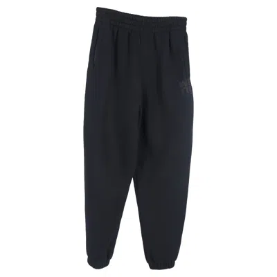 Alexander Wang Essential Terry Classic Sweatpant Puff Paint Logo Clothing In Black