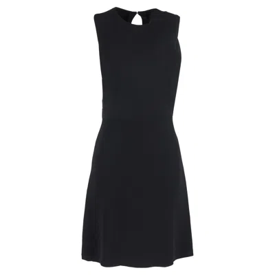 Theory Mini Dress In Black Wool In Black