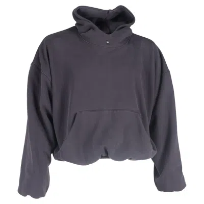 Yeezy X Gap Logo Hoodie In Grey Cotton In Grey