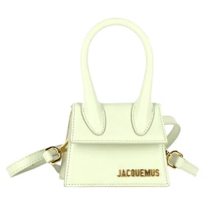 Jacquemus Chiquito Signature Mini Handbag In Green Leather In Green