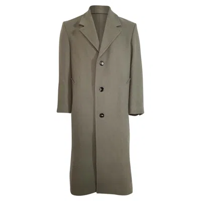 Ami Alexandre Mattiussi Ami Single-breasted Coat In Grey Wool In Grey