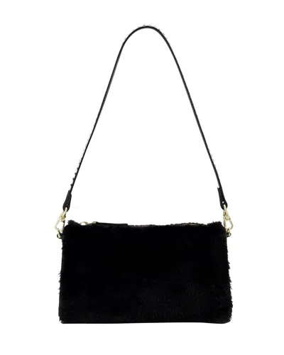 Manu Atelier Mini Prism Bag In Black Leather In Black